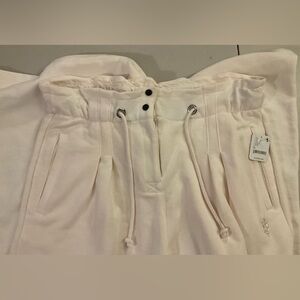 (NWT) Free People Drawstring Lounge Pants XL | White